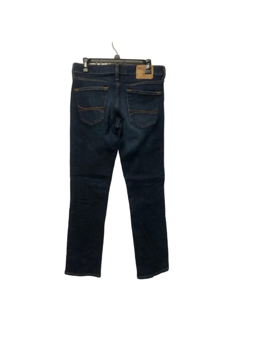 Hollister Mens Jeans Size 30x32 Slim Straight Authentic Denim Dark Wash